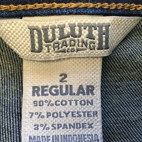 Duluth Trading Co. High Rise Dark Wash Skinny Jeans Size 2 EXCELLENT Condition - Picture 7 of 7